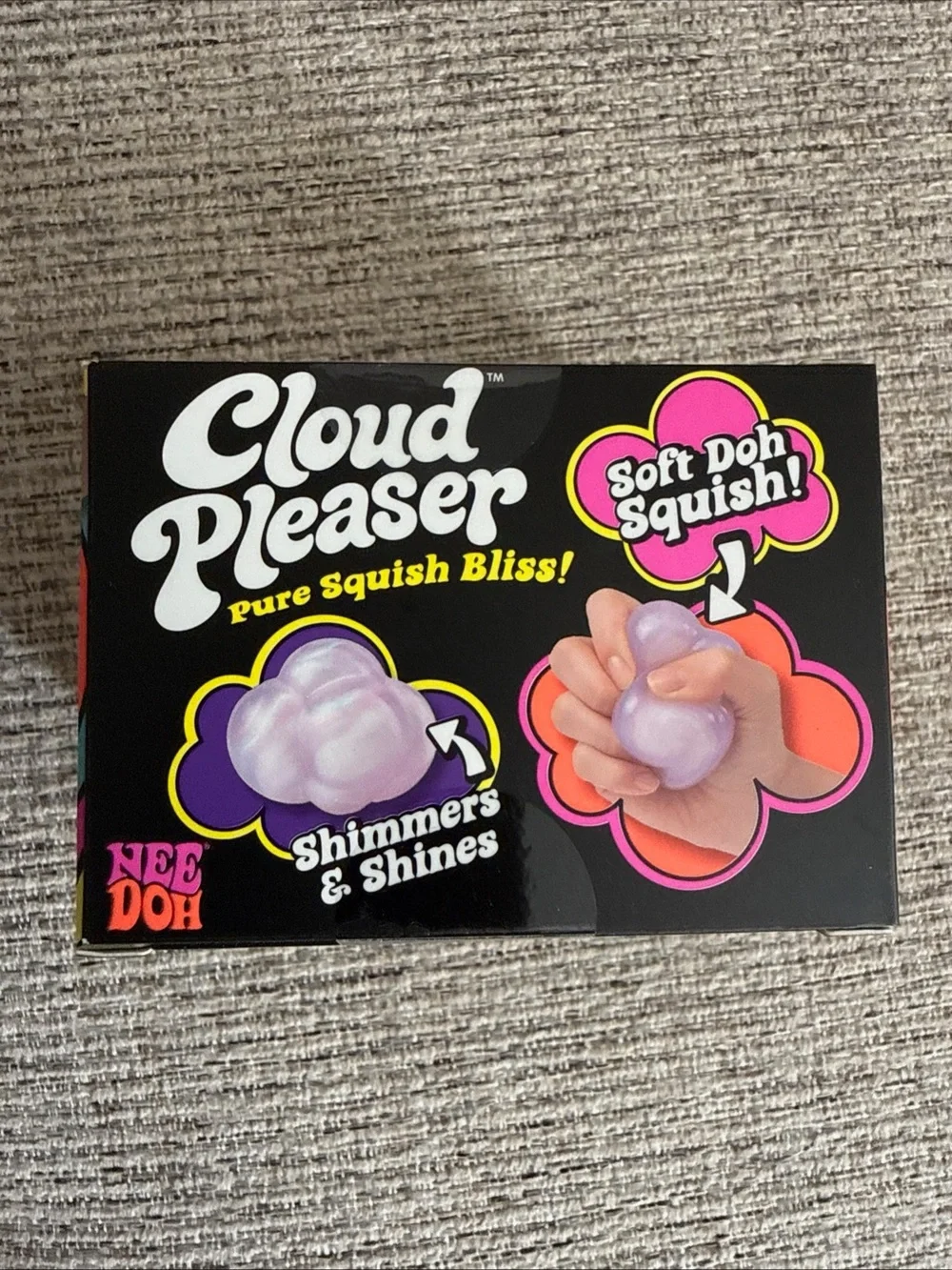 Schylling Nee Doh Cloud Pleaser Soft Doh Squish Tactile Squeeze Toy Purple